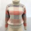 Plaid sweater knit sweater