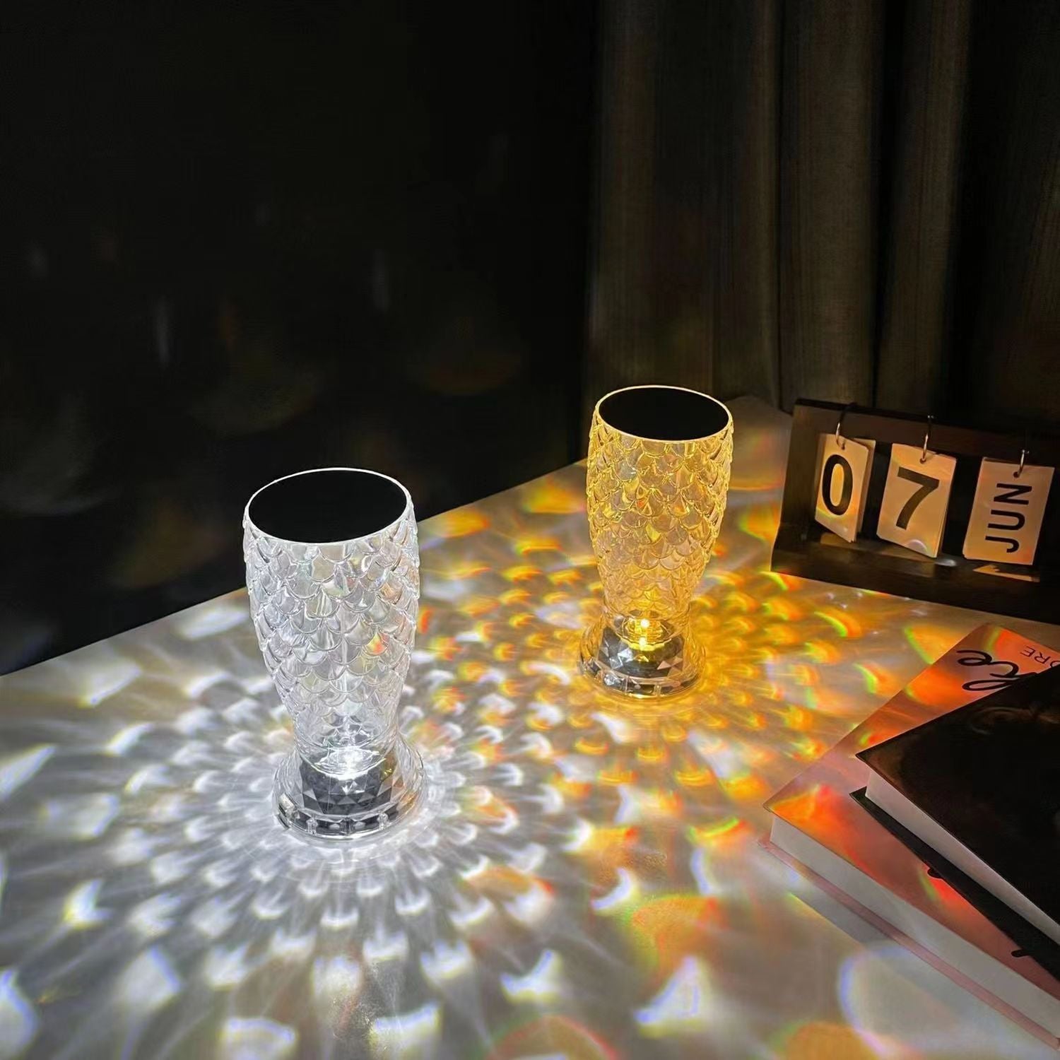 Touch Night Li ght Crystal Lamp